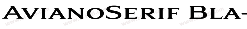 AvianoSerif Bla字体转换